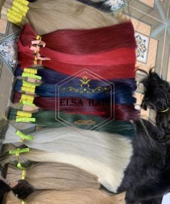 Vietnam Hair Extensions - Bulk Hair🎖️ ElsaHair Company 55 Warm Color Hair