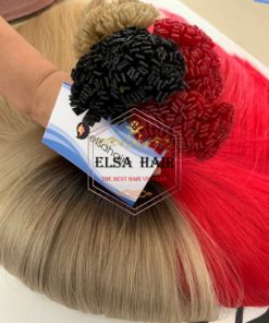 Flat Tip Hair Extension Hot color 12 Flat tip hair extension