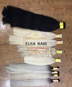 Wavy Color Hair 17 Wavy bulk hair extension