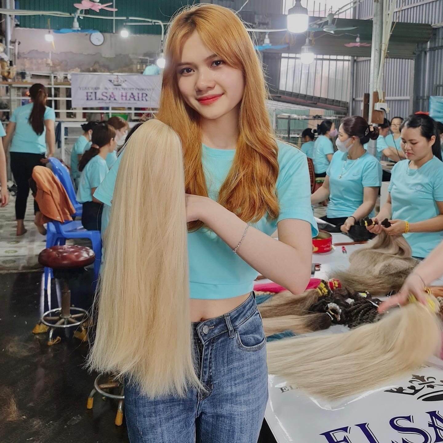 Công ty sản xuất tóc nối xuất khẩu Elsahair - Elsahair Việt Nam 168 Công ty sản xuất tóc nối xuất khẩu Elsahair - Elsahair Việt Nam 167