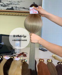Vietnam Hair Extensions - Bulk Hair🎖️ ElsaHair Company 35 Keratin Hair - Ombre #10 / 60 DeepAsh (Top 10cm)