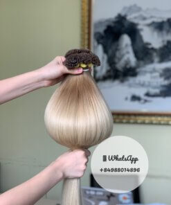 Vietnam Hair Extensions - Bulk Hair🎖️ ElsaHair Company 32 Flat Tip Hair - The Popular Ombre Color